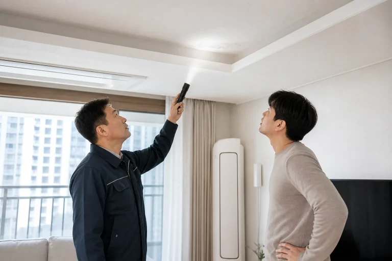 아파트 천장 누수 원인 현장 사진